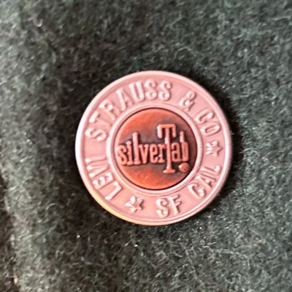 MEN’S LEVI’S SILVERTAB BAGGY BOMBER JACKET GREEN AND WHITE - Picture 7 of 12